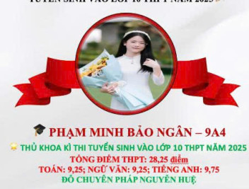 TRƯỜNG THCS LÊ LỢI VINH DANH HỌC SINH LỚP 9 ĐẠT THÀNH TÍCH XUẤT SẮC KÌ THI VÀO 10 THPT NĂM 2025